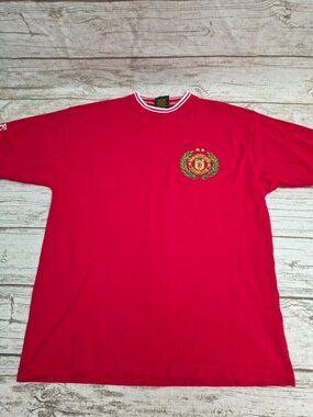 Manchester United Red Embroidered Top Size Medium